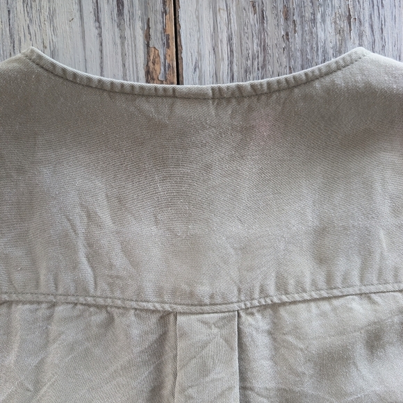 KOTN Tunic Button Up Blouse Green Womens Medium - Picture 8 of 9